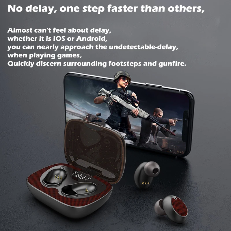 

Новинка TWSearphone ES02 Bluetooth 5,0 HD стерео HIFI наушники с микрофоном гарнитуры наушники для бега игровая гарнитура