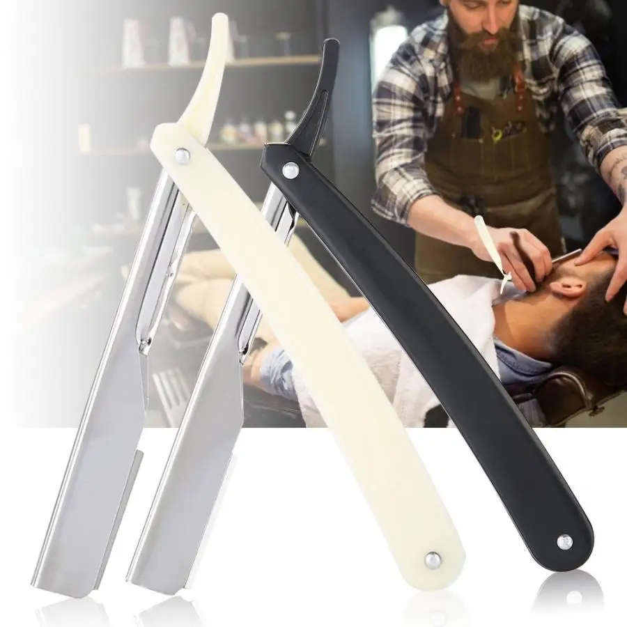 2 цвета Парикмахерская бритва с прямыми краями машинка для стрижки волос