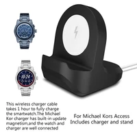 for michael kors access sofiebradshawgrayson wireless watch charger dock holder charge stand base with usb cable smartwatch ch
