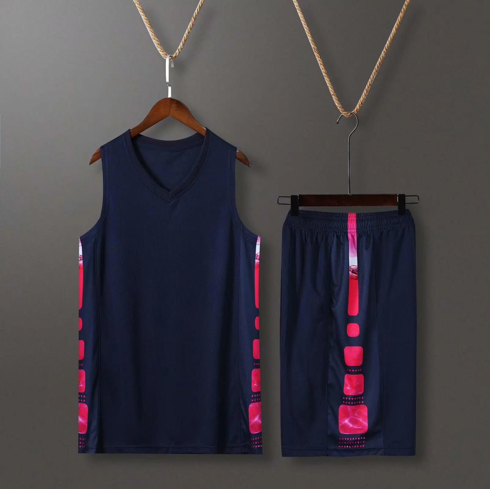 Мужские баскетбольные майки с принтом на заказ дышащие рубашки и шорты комплект