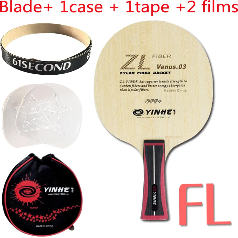 FL with 1 case Млечный Путь Galaxy YINHE ZL Venus.03 V-3 V 3 V3 лезвие для пинг-понга для настольного тенниса весло летучая мышь ракетка для пинг-понга Мячи - Цвет: FL with 1 case