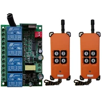 3000m ac220v 4ch channel 4 ch radio controller rf wireless remote control overhead travelling crane system receivertransmitter