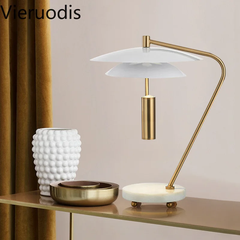 Postmodern Personality Desk Lamp Nordic Simple Table Light for Bedside Study Hotel Home Decor Marble Lights Fixture | Лампы и
