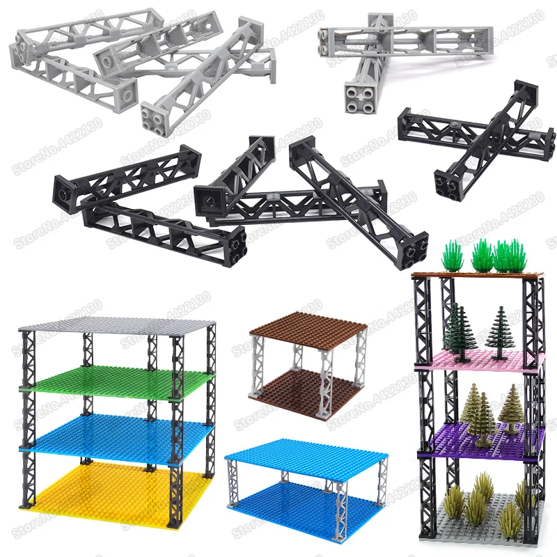 Длинная форма четыре отверстия строительные блоки столб сделай сам место для
