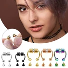 Кольцо для имитации пирсинга носа из нержавеющей стали