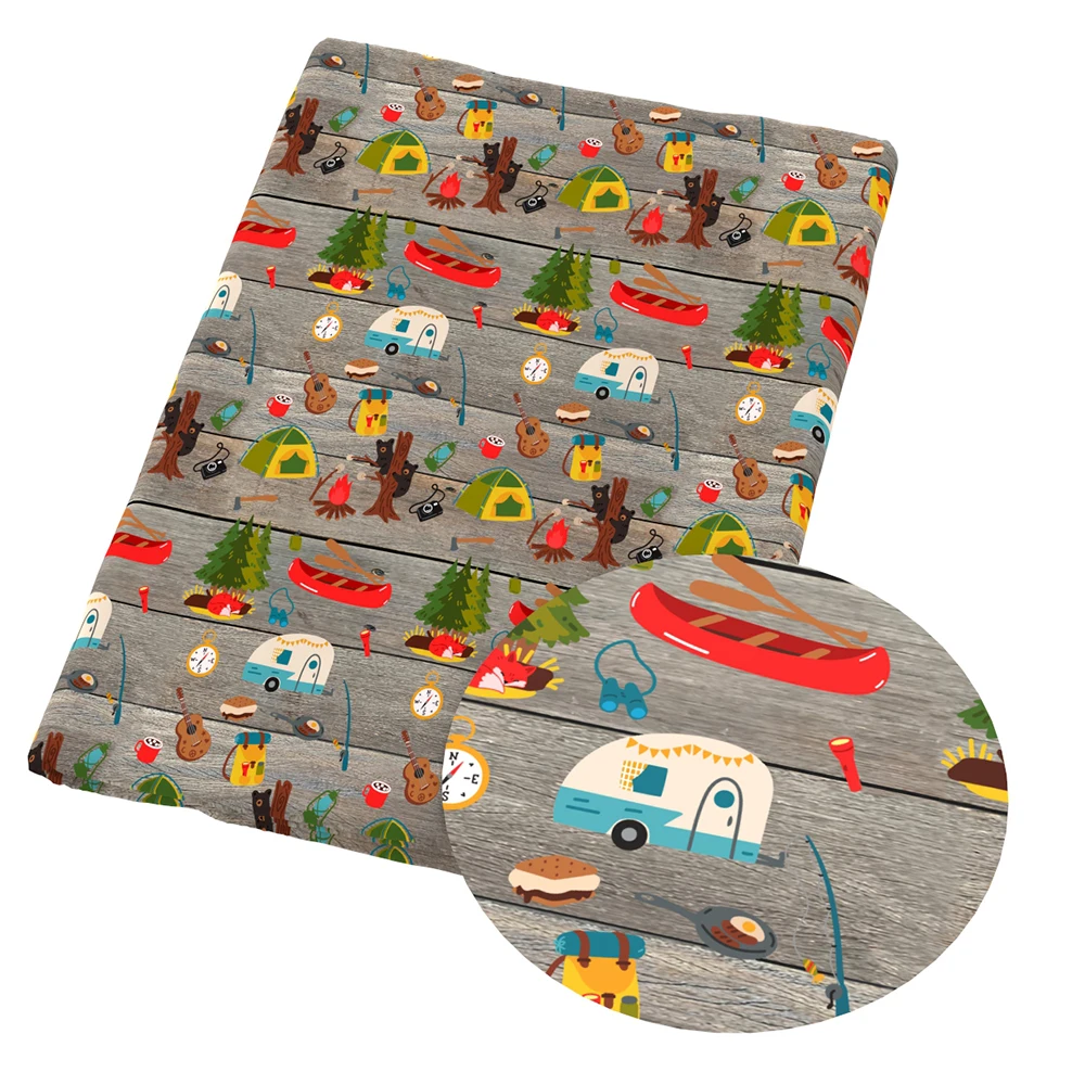 Палатка для кемпинга пэчворк печатная Полиэстеровая хлопковая ткань тканей