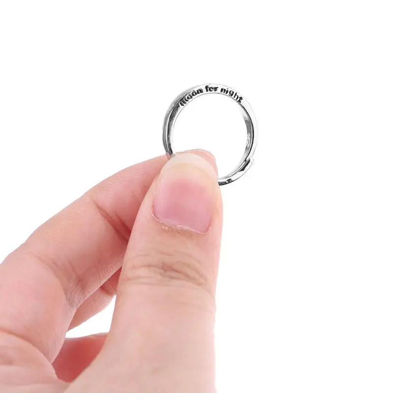 

2Pcs Sun and Moon Design Lover Couple Rings Set 6-Inner Diameter 58mm Promise Wedding Bands For Him and Her