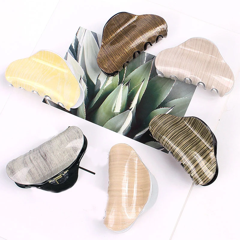 8 см модные акриловые большие Когти для волос женщин заколка девочек винтажная