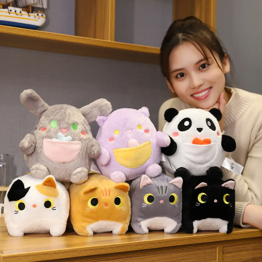 

Cute Mini Animals Plush Toy Cute Cat Rabbit Panda Stuffed Doll Soft Comfortable Kids Room Decor Children Christmas Birthday Gift