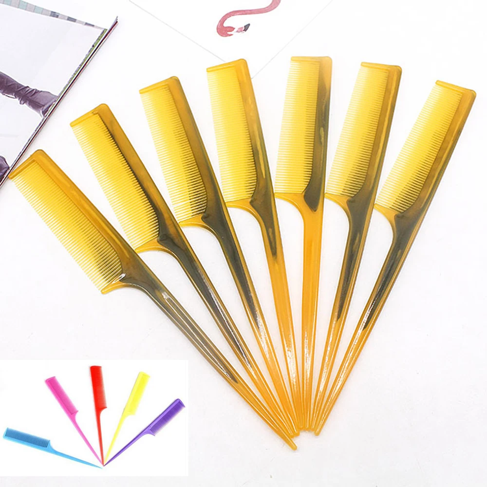 Парикмахерская расческа с говяжьими сухожилиями и Острым Хвостом длинные