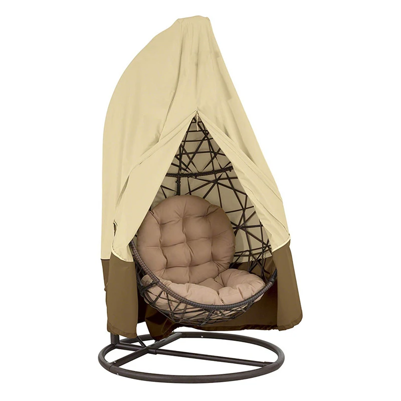 Одинарное кресло-качели 190x115 см водонепроницаемое покрытие из ротанга чехол для