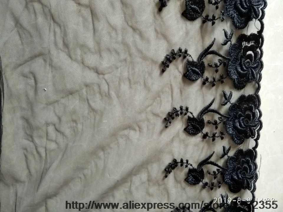 Нежное вышитое кружево Водорастворимая боковая сетчатая вышивка | Дом и сад