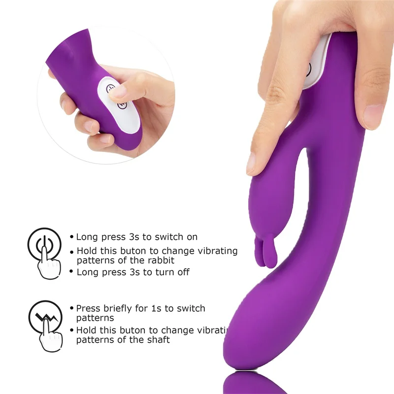 G-type кролик анальный дилдо вибратор Водонепроницаемый Персональный может