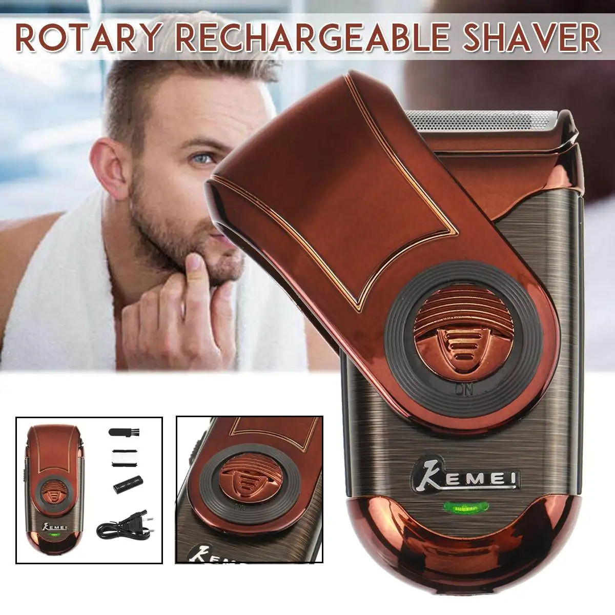 

Electric Shaver Men's Razor Beard Trimmer Shaver Protable Rechargeable Professional Trimmer for Men Adult Razor Travel Camping