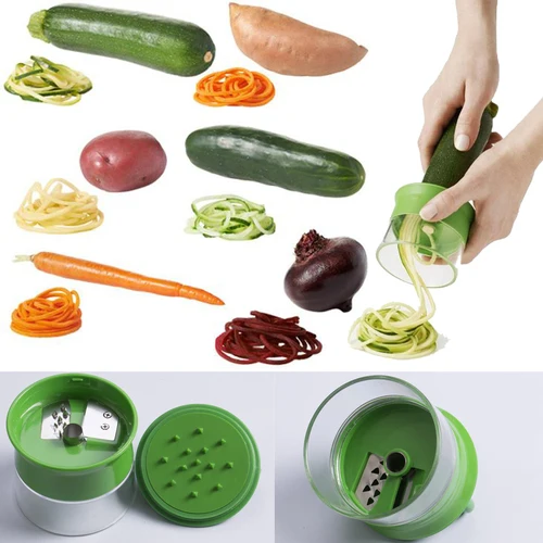 

Faroot Kitchen Tool Vegetable Spiral Slicer Fruit Cutter Peeler Spiralizer