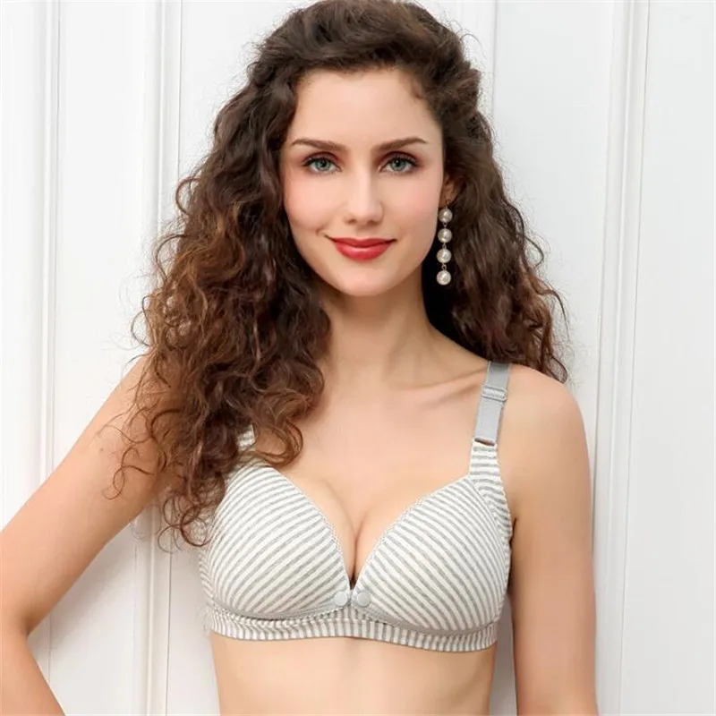 С пряжкой спереди бюстгальтер без косточек для грудного вскармливания