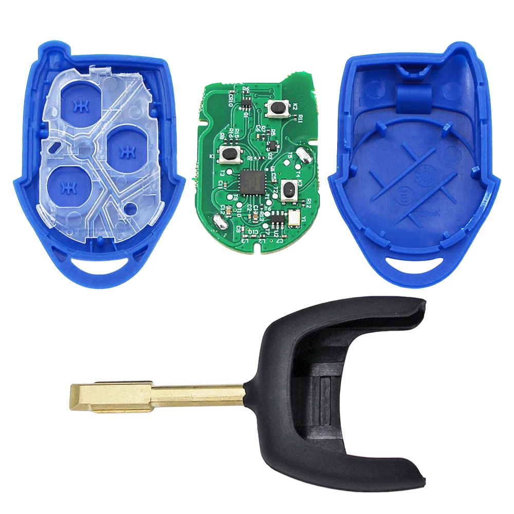 2 шт./лот 3-кнопочный дистанционный умный Автомобильный ключ 433 МГц 4D63 чип FO21