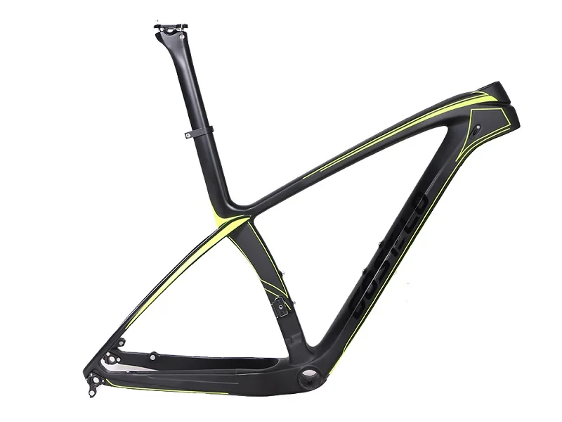 Costelo Fluo Yellow COSTELO 27,5 650B 9,9 Mtb рама для горного велосипеда карбоновая рама для велосипеда гарнитура Подседельный штырь mtb bici telai in carbonio velo - Цвет: Costelo Fluo Yellow