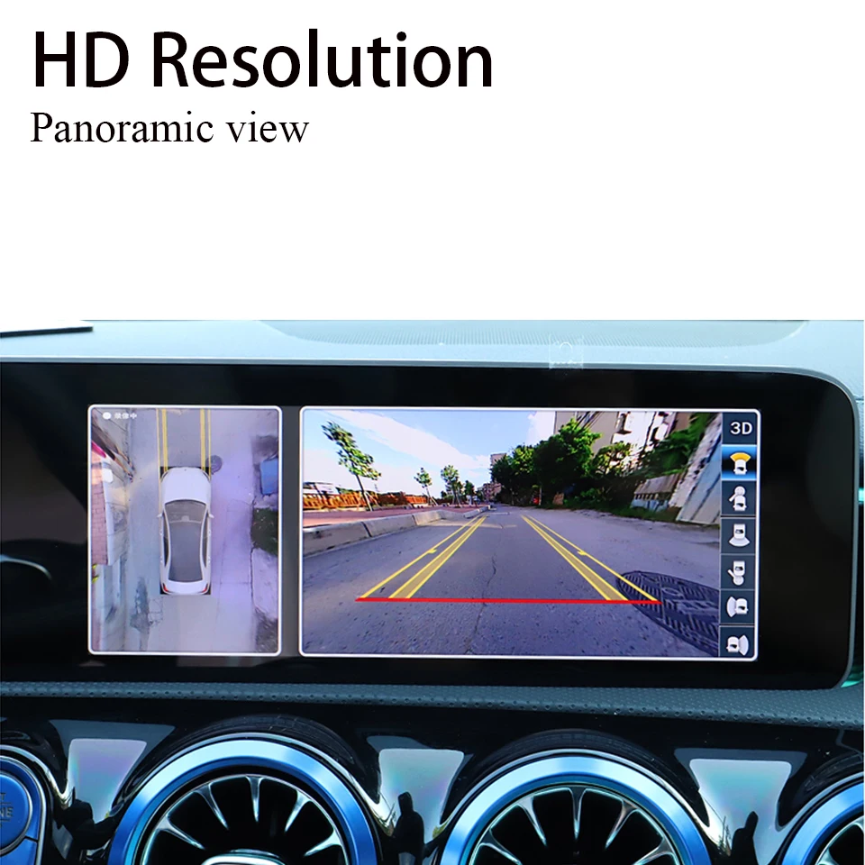 Автомобильный панорамный датчик парковки 360 &quotптичий глаз&quot с полным обзором 4