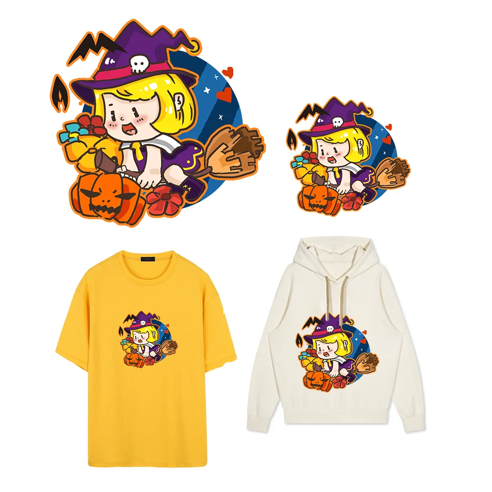 Пользовательские милые Хэллоуин мультфильм патчи Заводская оригинальная