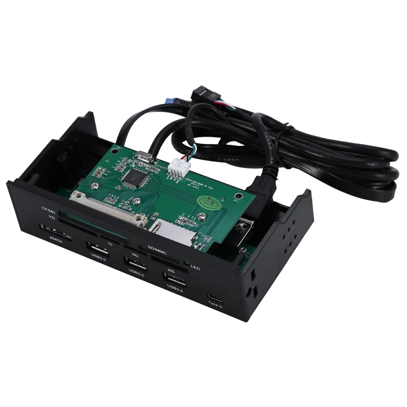 Внутренняя кардридер медиа многофункциональная Панель ПК Передняя панель Type-C USB