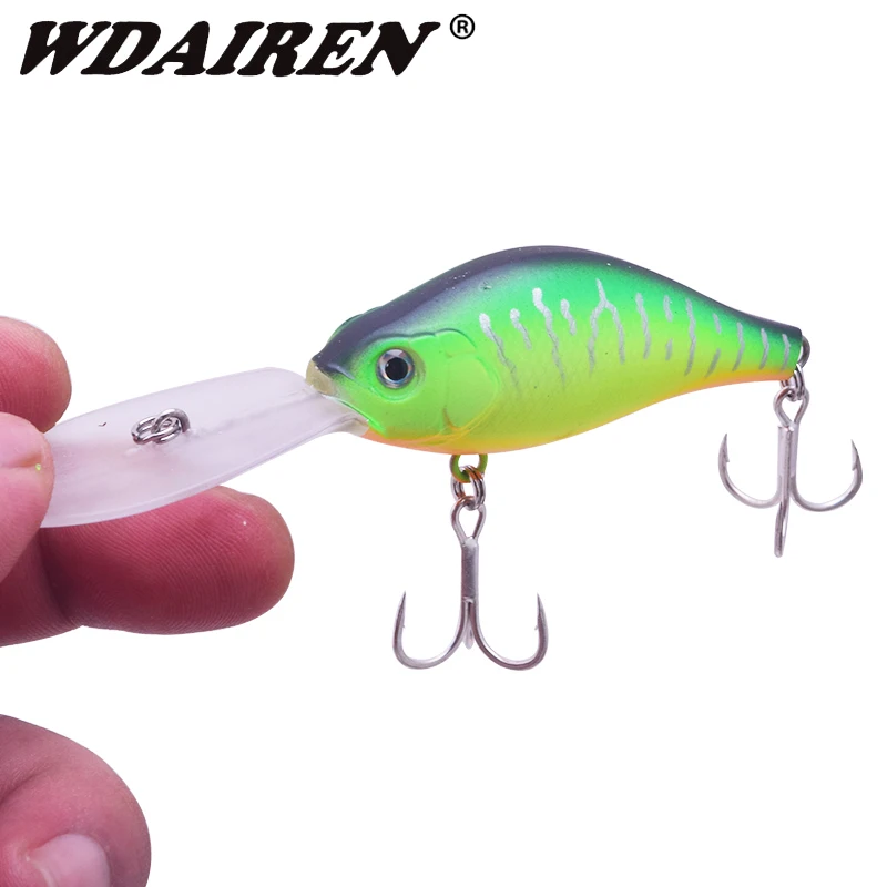 

WDAIREN Fishing lures Hard Minnow Crankbaits Cranks Baits deep diving Lure 10.5cm 15g Wobblers with VMC Hooks Fishing Tackle