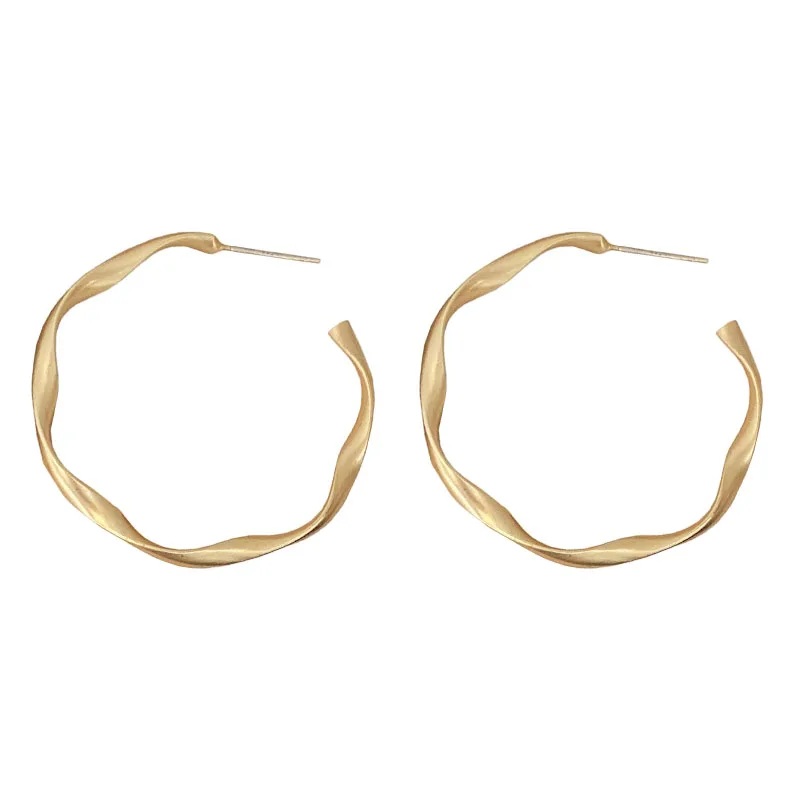 

Sterling Silver Needle Earrings female 2021 new fashion Korean temperament net red simple circle cold wind earrings earrings