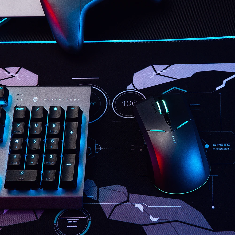 ThundeRobot ML703 Беспроводная игровая мышь 2 4G Проводная RGB Gamer 16000 DPI 1000mAh перезаряжаемая
