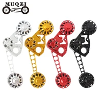 folding bike chain guide tensioner rear derailleur single speed 2 3 speed chainring stabilizer for brompton inner outer shift