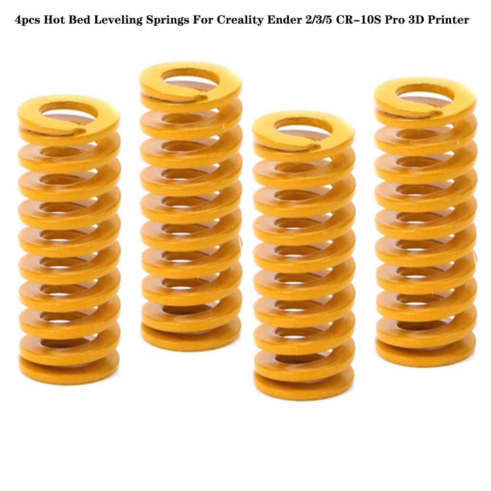 

4pcs 3D printer parts Spring 8*20MM Leveling Spring 3D Printer Accessories For Ender 2 3 Pro 5 for Creality CR-10S PRO Hot Bed