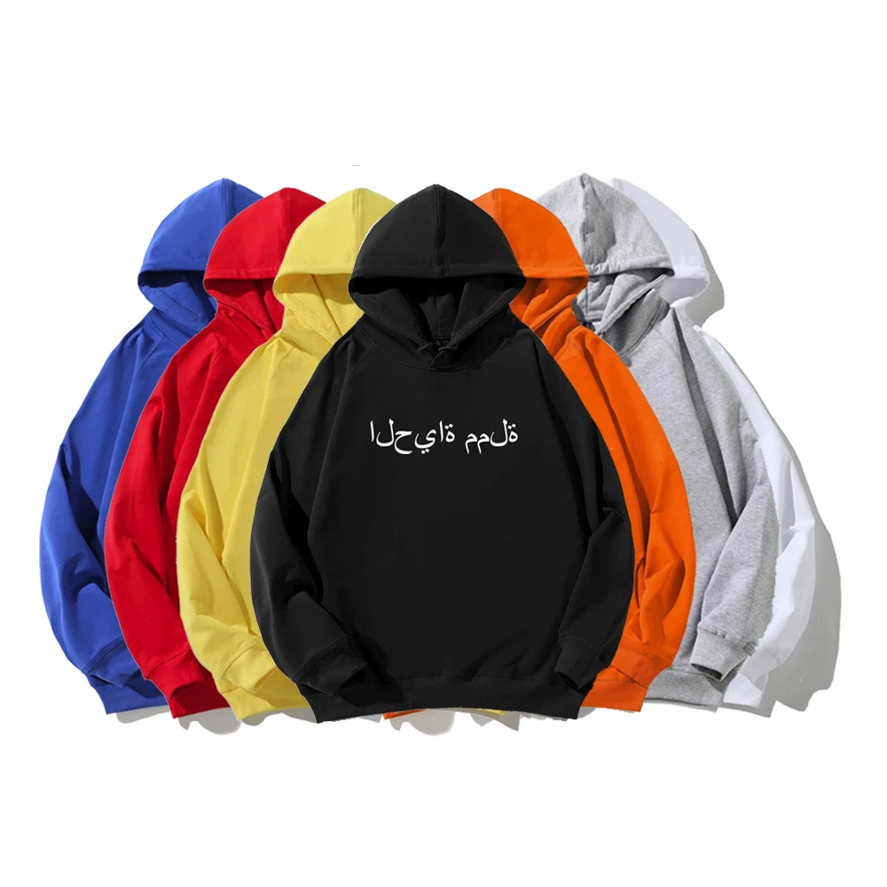 Осенние Размеры d Толстовки Черный свитшот в готическом стиле Harajuku арабского