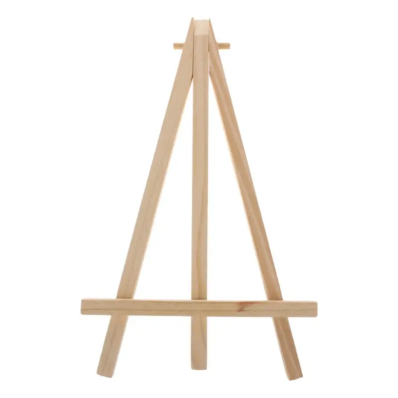 

YYDS Natural Wood Mini Easel Frame Tripod Display Meeting Wedding Table Number Name Card Stand Display Holder Children Painting