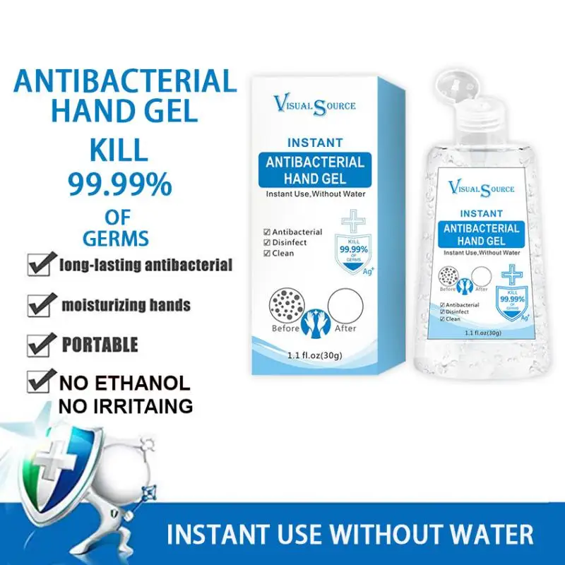 30ml Anti-bacterial Mini Hand Sanitizer Outdoor Cleansing Travel Portable Waterless Wipe Out Bacteria Disinfection Gel | Красота и