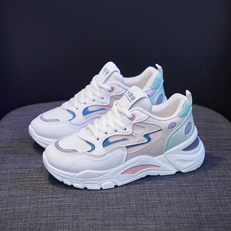 

spring and summer double net dad shoes thick soled sports shoes