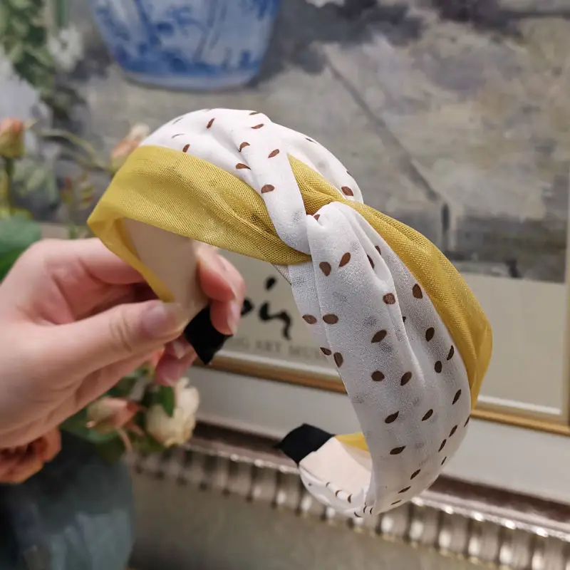 Женский обруч для волос топ бантик тюрбан эластичная повязка на голову