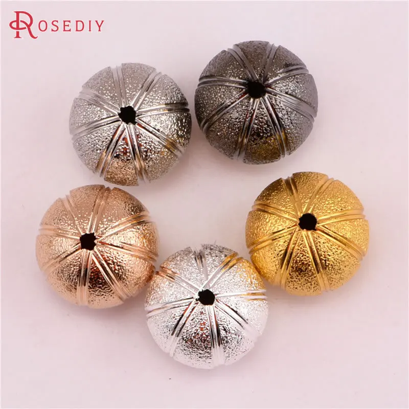 

(39141)10PCS 16MM Silver Color Brass Matte Round Ball Spacer Beads Bracelet Beads Jewelry Making Supplies Diy Accessories