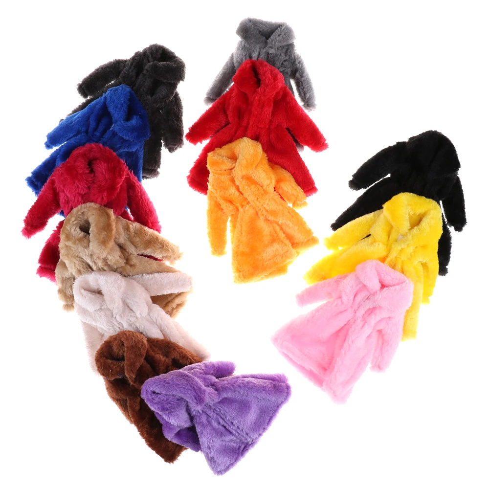 Горячая Распродажа модная зимняя одежда теплое меховое пальто платье для куклы