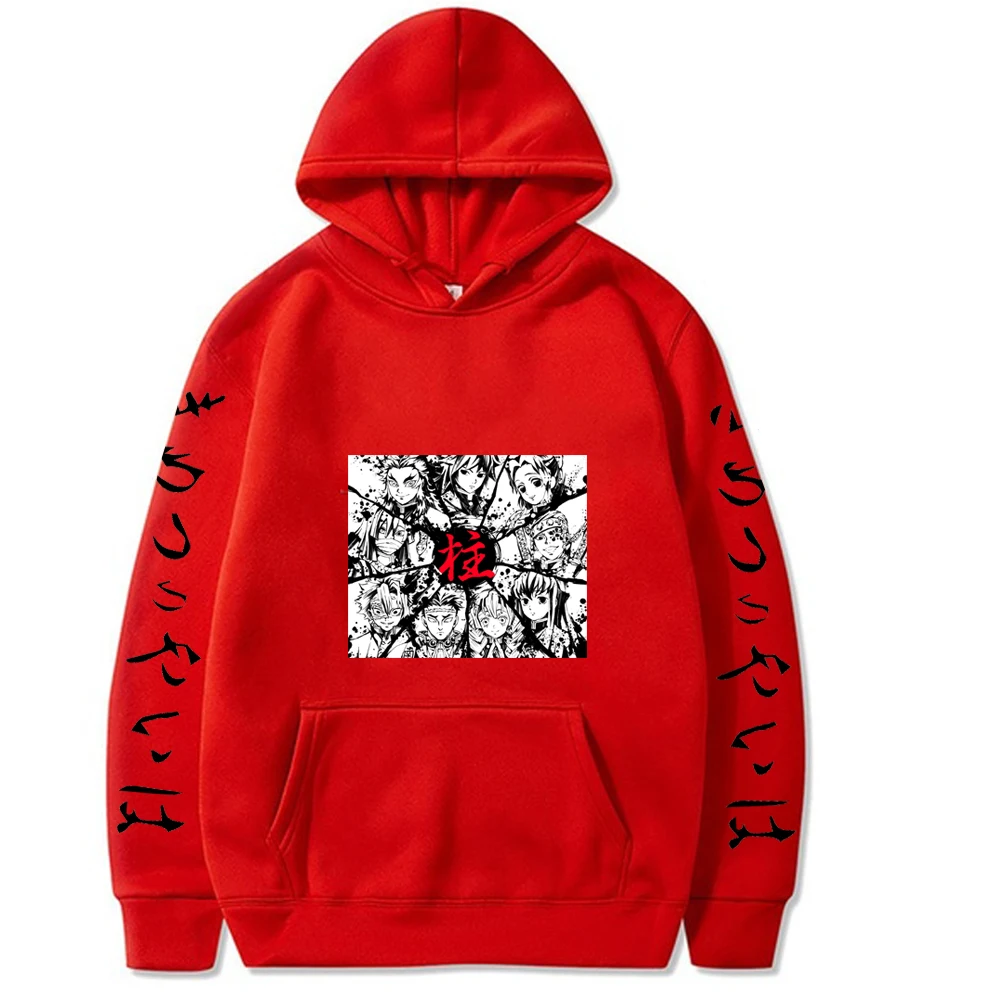 

Unisex Hot Japanese Anime Demon Slayer Hoodie Pullovers Tops Long Sleeves