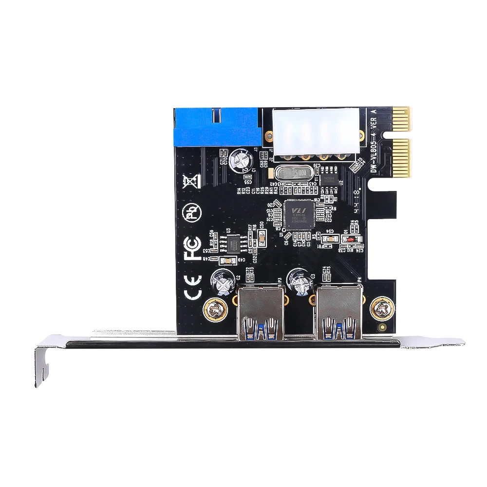 2 порта USB 3 0 расширения PCI e карта express PCIe hub адаптер с портами 1x|Платы расширения| |