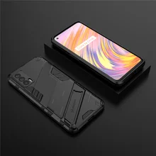 Shockproof Case For OPPO Realme V15 7 5 F17 Reno4 Lite Pro Plus  Rugged Hybrid Armor Stand  Cover For A93 C15 C12 A53 A32 Cases