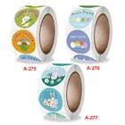 500 шт. счастливая Пасха наклейка с животными s Love Heart печатная этикетка для подарочной упаковки Декор Свадебная вечеринка Скрапбукинг искусственная наклейка