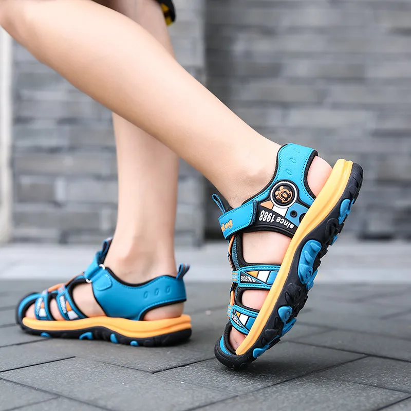 2021 летние сандалии для мальчиков модные повседневные детская обувь