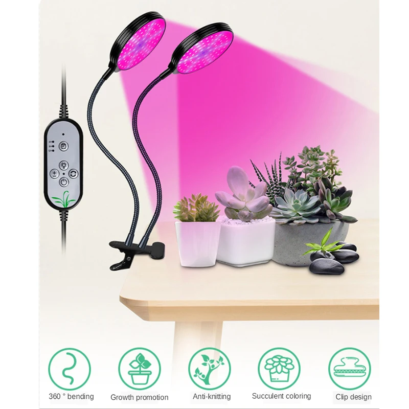 

Hot-selling LED Plant Growth Lights Red and Blue Spectrum 30W High Power Fill Light 5 Dimming Timing Plant Growth Lamp