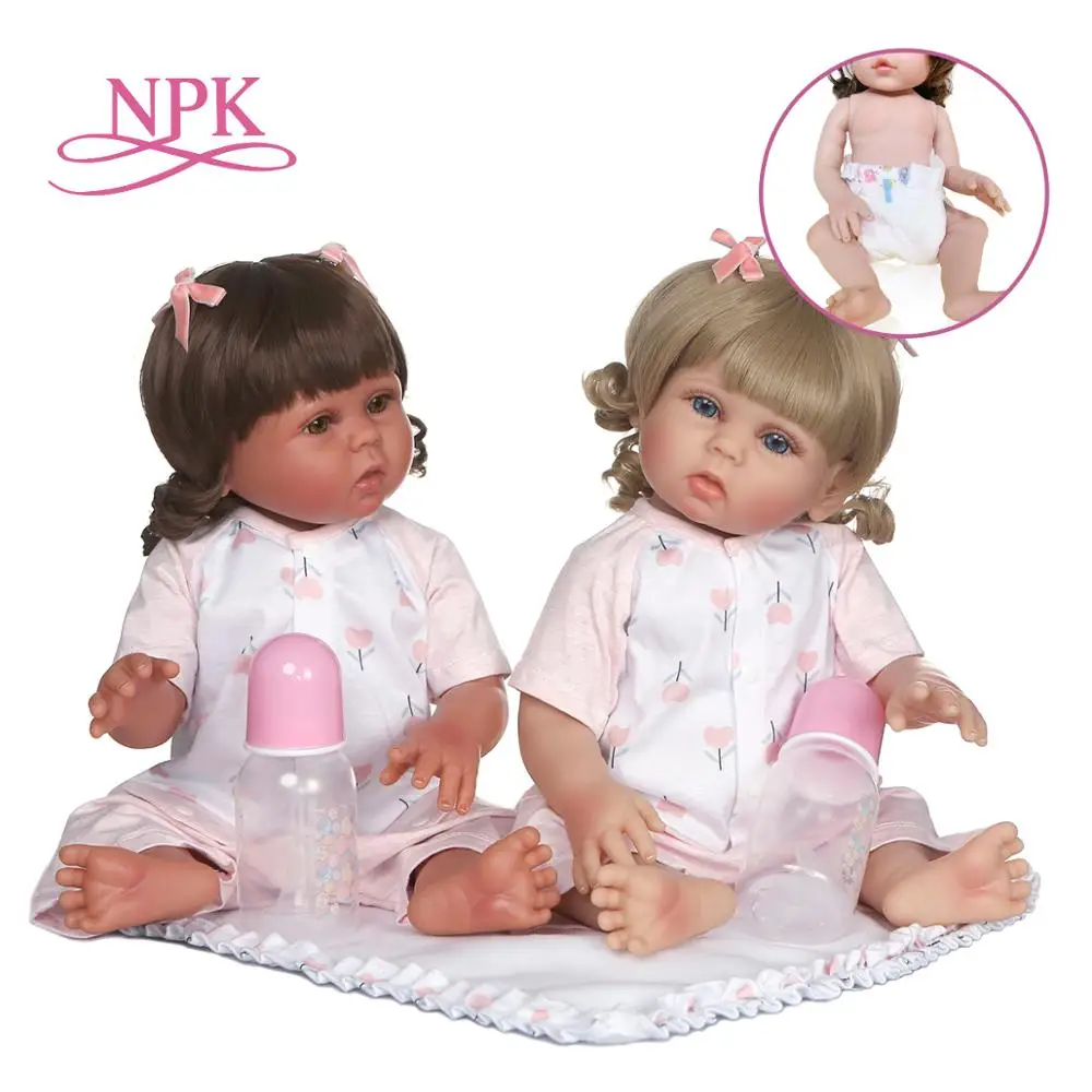 Силиконовая кукла-Реборн 48 см два цвета | Игрушки и хобби