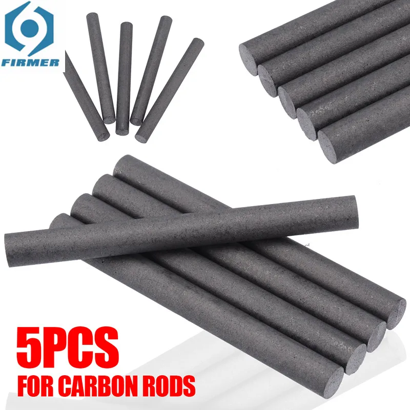 

5Pcs/Lot 200mm 99.99% 3-18mm Carbon Rods Graphite bar Graphite Electrode Cylinder Corrosion Resistance Conductive Teaching