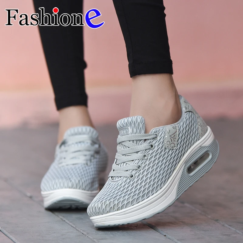 Обувь увеличивающая рост женская спортивная обувь на танкетке zapatos Mujer для
