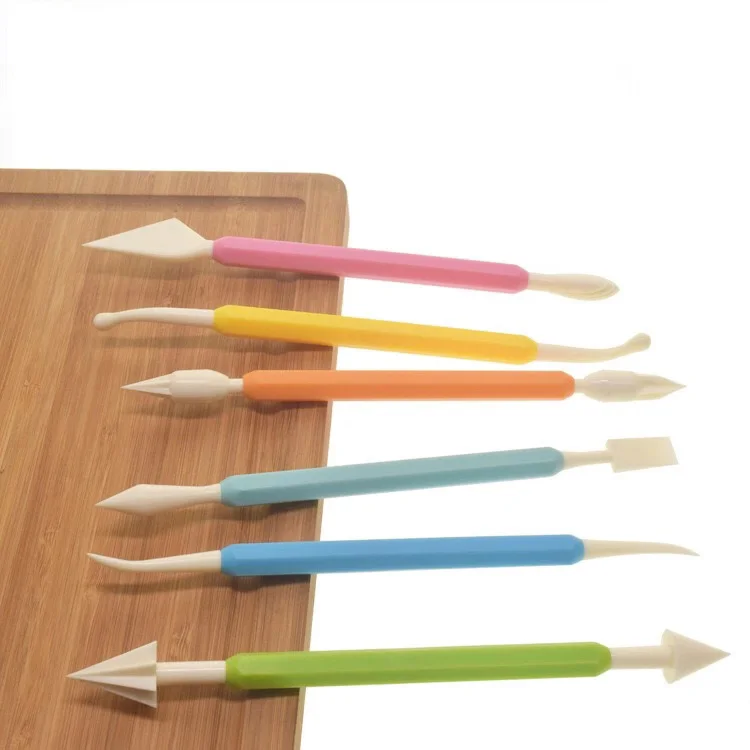 Cake decoration tools 9 pieces double fondant cake pen sugar craft brush mold DIY modeling engraving | Дом и сад