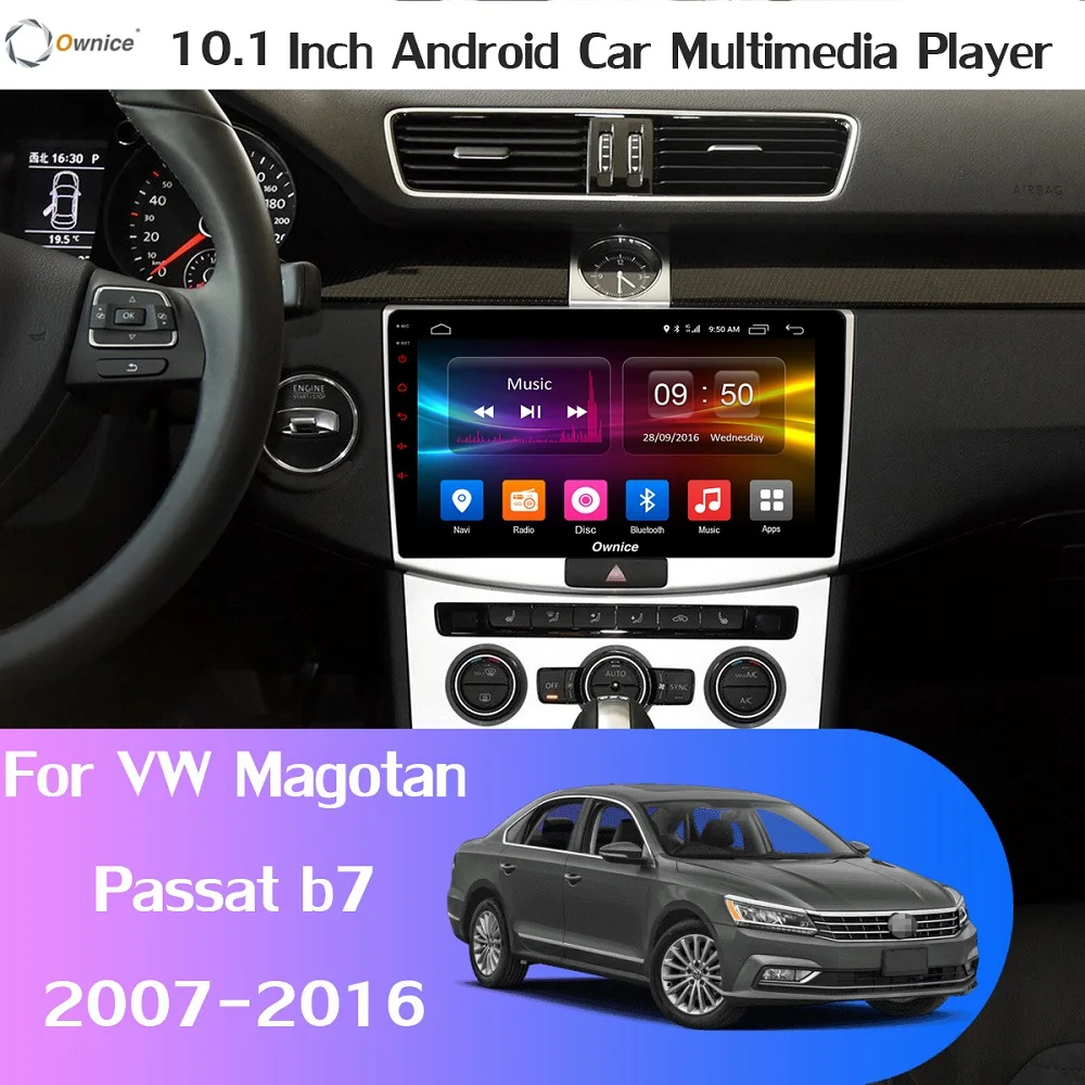 Автомобильный мультимедийный плеер для VW Passat B6 B7 CC с камерой 360 ° 4G Wi Fi Android 9 0 4 Гб +