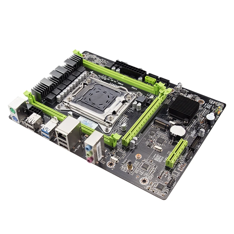 Günstig X79 M2 3,0 LGA2011 Motherboard Unterstützung NVME M.2 SSD SATA3.0 SATA2.0 USB3.0 Mit E5 2650V2 CPU 2x8G 1600 ECC Speicher