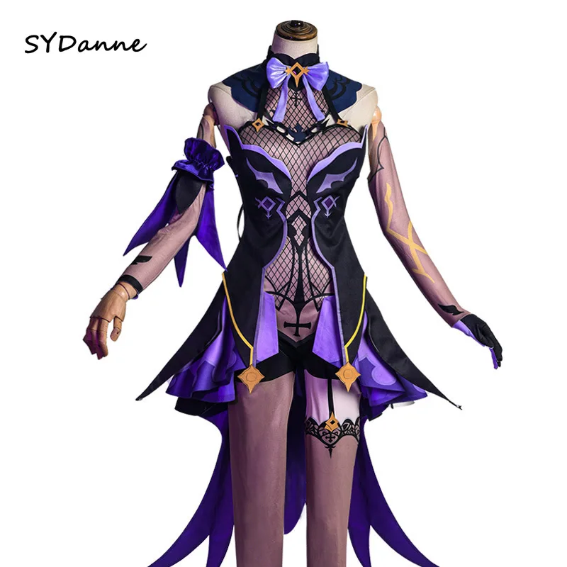 

Game Genshin Impact Fischl Cosplay Costume Anime Outfits Dress Halloween Carnival Uniforms